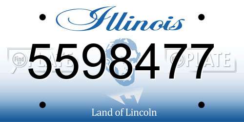 5598477 Illinois License Plate