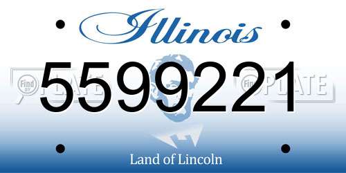 5599221 Illinois License Plate