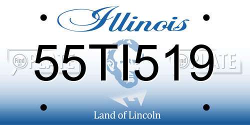 55TI519 Illinois License Plate