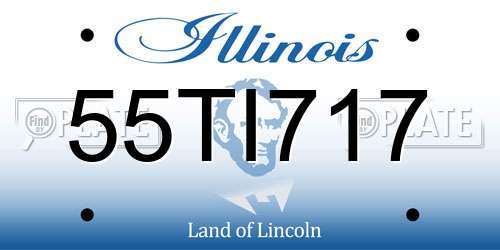 55TI717 Illinois License Plate