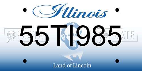 55TI985 Illinois License Plate