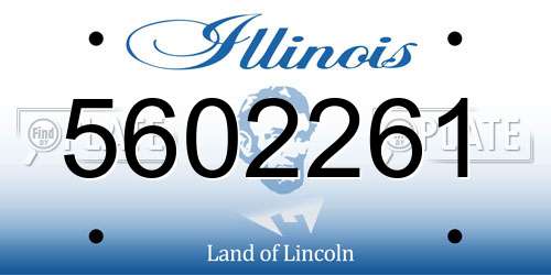 5602261 Illinois License Plate