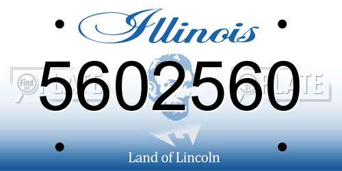 5602560 Illinois License Plate