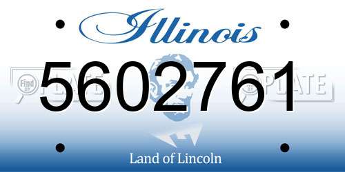 5602761 Illinois License Plate