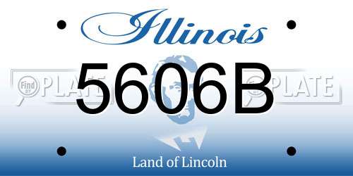 5606B Illinois License Plate