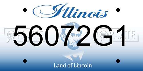 56072G1 Illinois License Plate