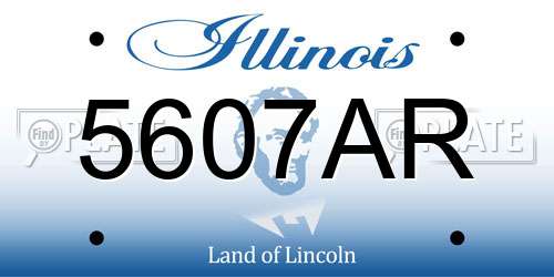 5607AR Illinois License Plate