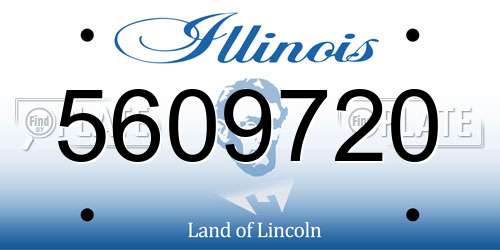 5609720 Illinois License Plate