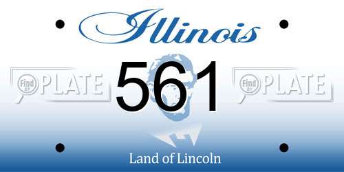 561 Illinois License Plate
