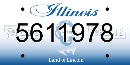 5611978 Illinois License Plate