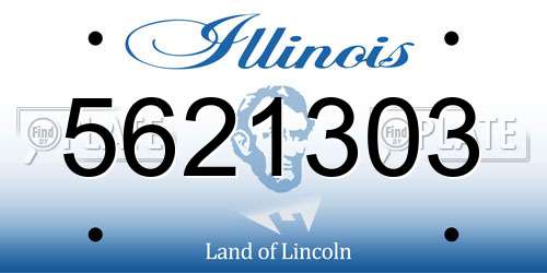 5621303 Illinois License Plate