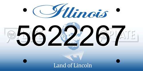 5622267 Illinois License Plate
