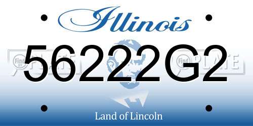 56222G2 Illinois License Plate