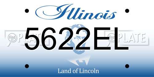 5622EL Illinois License Plate