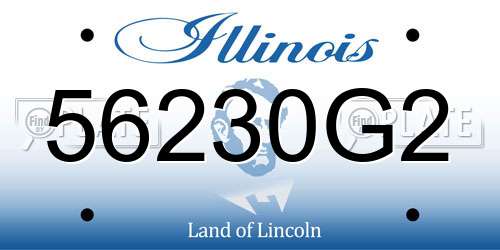 56230G2 Illinois License Plate