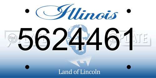 5624461 Illinois License Plate