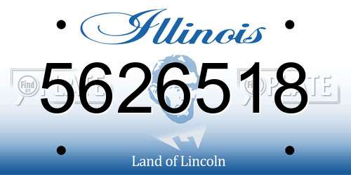 5626518 Illinois License Plate