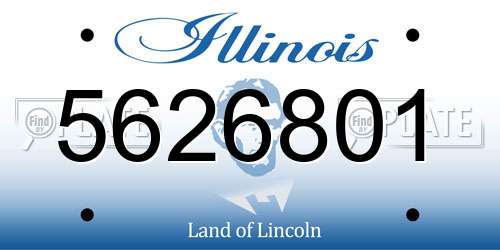 5626801 Illinois License Plate