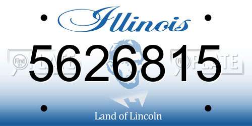 5626815 Illinois License Plate