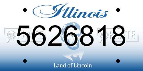 5626818 Illinois License Plate