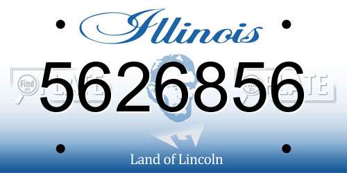 5626856 Illinois License Plate