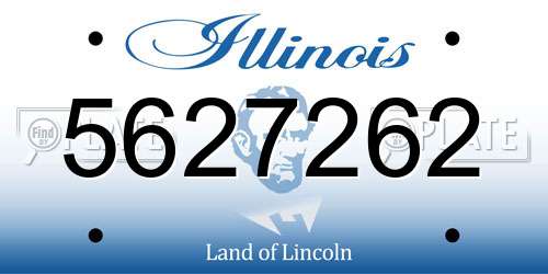 5627262 Illinois License Plate