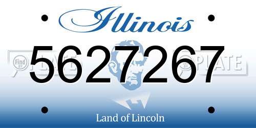 5627267 Illinois License Plate