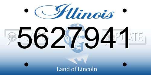 5627941 Illinois License Plate