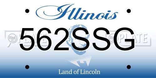 562SSG Illinois License Plate
