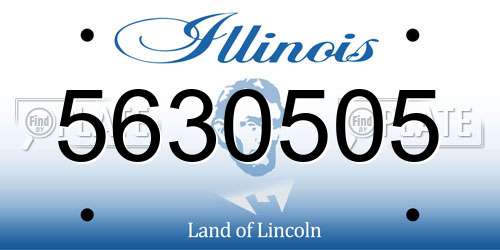 5630505 Illinois License Plate