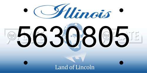 5630805 Illinois License Plate