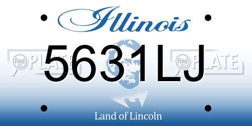 5631LJ Illinois License Plate