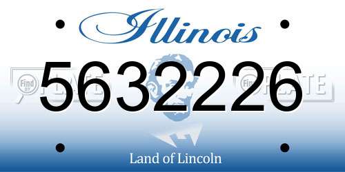 5632226 Illinois License Plate
