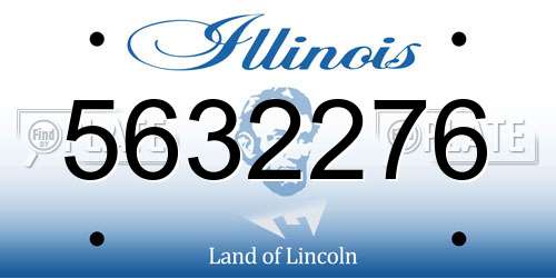 5632276 Illinois License Plate