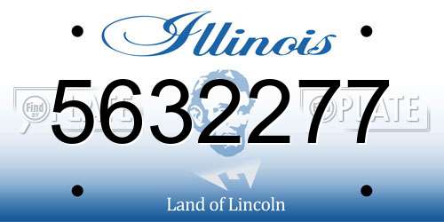 5632277 Illinois License Plate