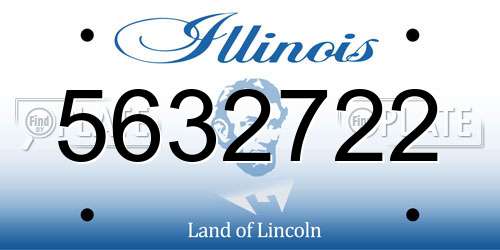 5632722 Illinois License Plate
