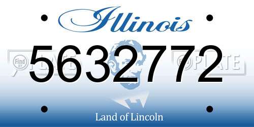 5632772 Illinois License Plate
