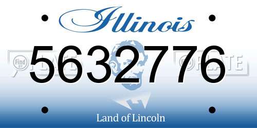5632776 Illinois License Plate
