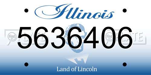 5636406 Illinois License Plate