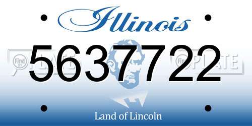 5637722 Illinois License Plate