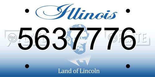 5637776 Illinois License Plate