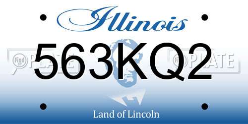 563KQ2 Illinois License Plate