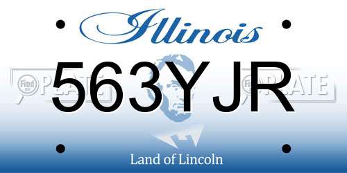 563YJR Illinois License Plate