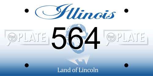 564 Illinois License Plate