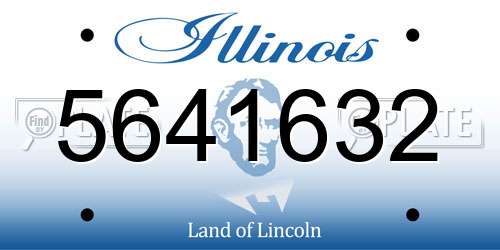 5641632 Illinois License Plate