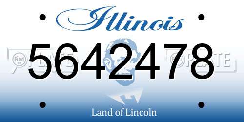 5642478 Illinois License Plate
