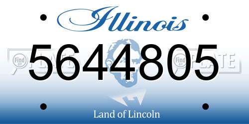 5644805 Illinois License Plate