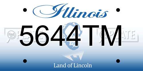 5644TM Illinois License Plate
