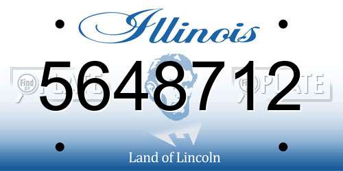 5648712 Illinois License Plate