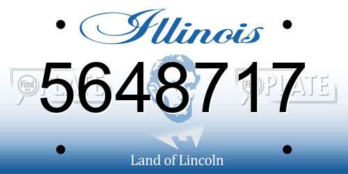 5648717 Illinois License Plate